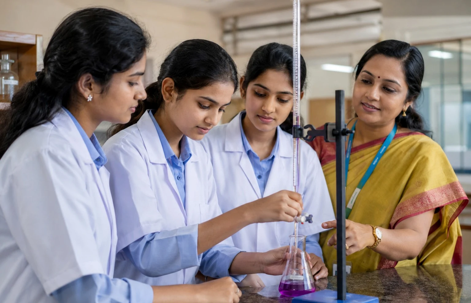 ASC-VES PU College laboratory practical session