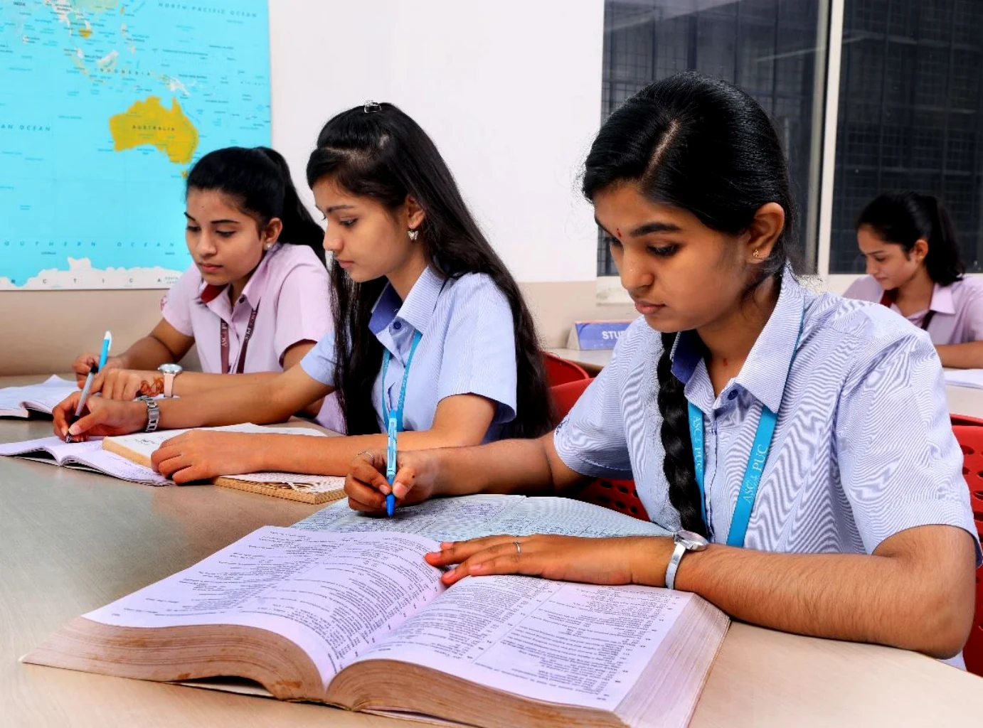 ASC-VES PU College students studying in a focused learning environment
